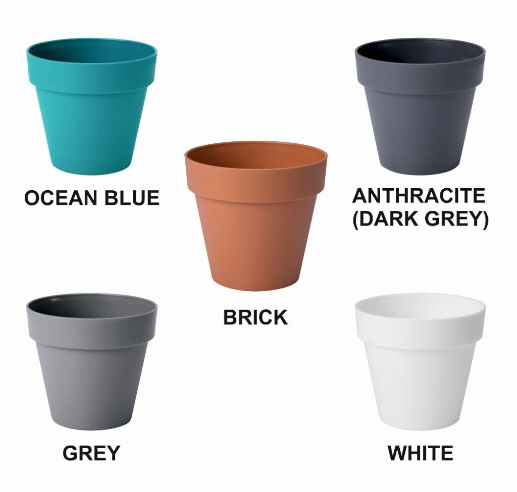 Flower Pot  Classic  Style Planters Plastic Plant  Pots  