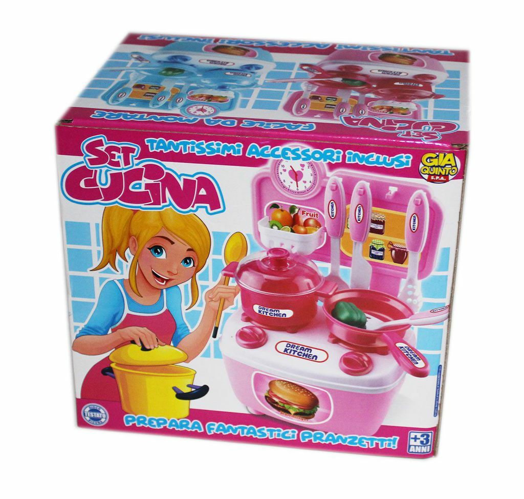 Set Cucina Tanti Accessori Giocattolo Gioco Bambini sar