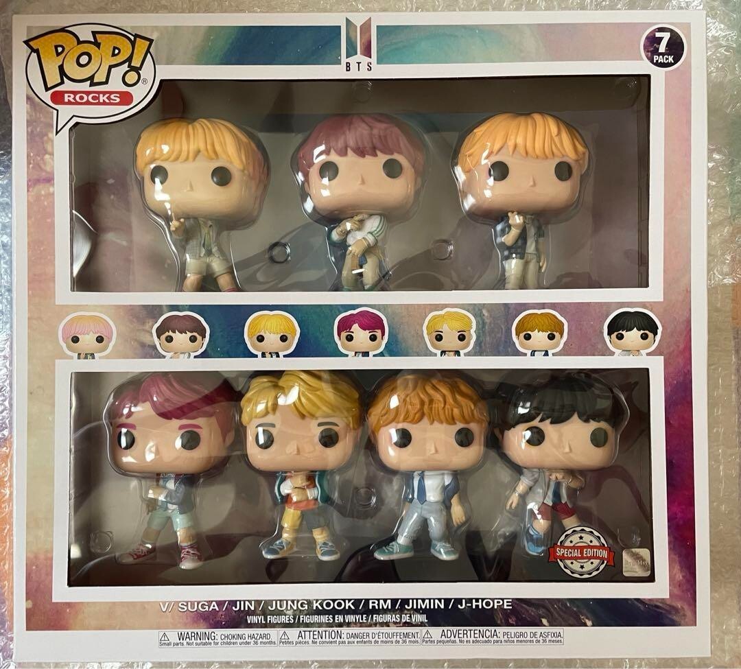 BTS Funko Pop! Rocks フィギュア 全メンバーセット BTS Funko Pop ! 7 Pack Rocks Figure Set Limited Edition ALL