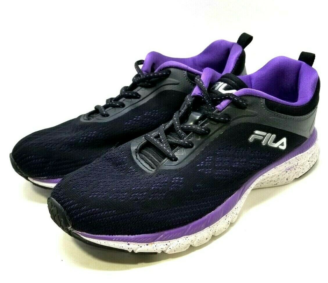 Women's Fila Memory Outreach Athletic Running Shoes Black