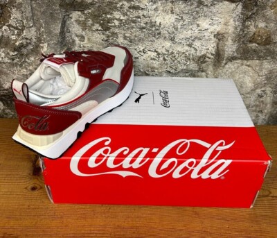 PUMA x Coca-Cola Rider FV Red/Puma Silver/Ivory Glow 387023 01 Mens NEW IN BOX
