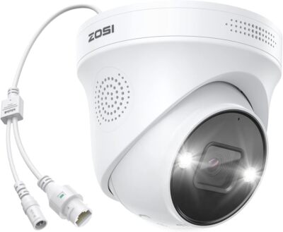 ZOSI 8MP Security PoE IP Camera Smart AI Human Detection 2-Way Audio 4K Add-on