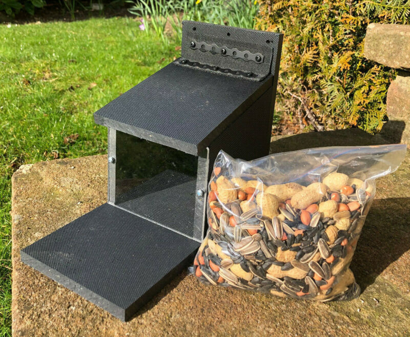 Squirrel Feeder Box Starter Kit 100% Recycled Plastic All Proceeds To Charity
