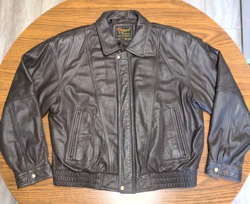 古着 90s USA製 Reed Sportswear　ライダースジャケット Vintage Reed Sportswear Leather Jacket - Etsy