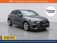2022 Audi A3 1.5 TFSI 35 S line Sportback 5dr Petrol Manual Euro 6 (s/s) (150 ps