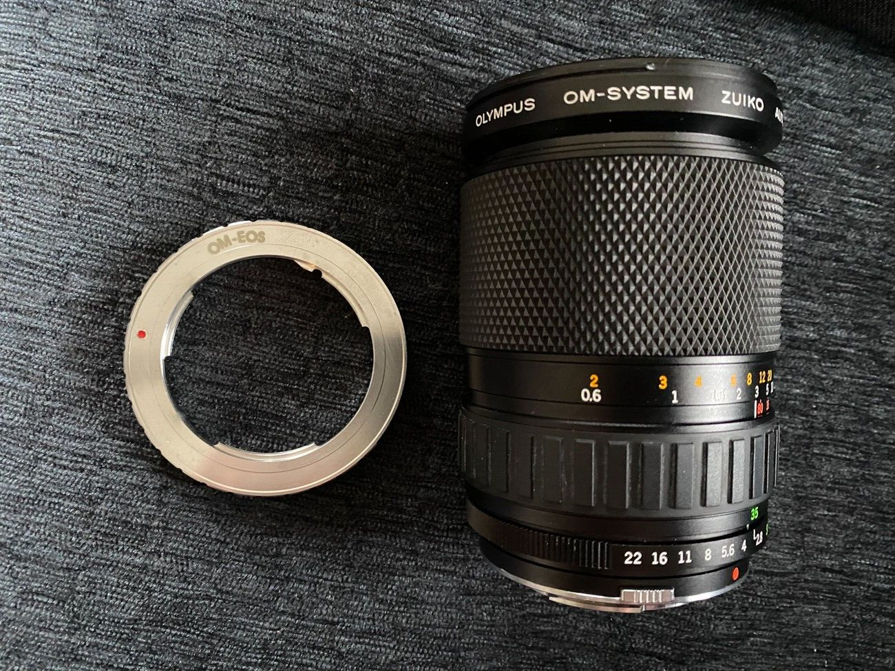Olympus OM-System ZUIKO AUTO ZOOM 35-80mm F2.8 Lens with EOS EF Adapter Mint OM