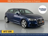 2017 Audi A3 1.4 TFSI CoD S line Sportback 5dr Petrol S Tronic Euro 6 (s/s) (150