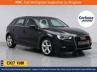 2017 Audi A3 2.0 TDI Sport Sportback 5dr Diesel S Tronic Auto 6Spd quattro Euro 