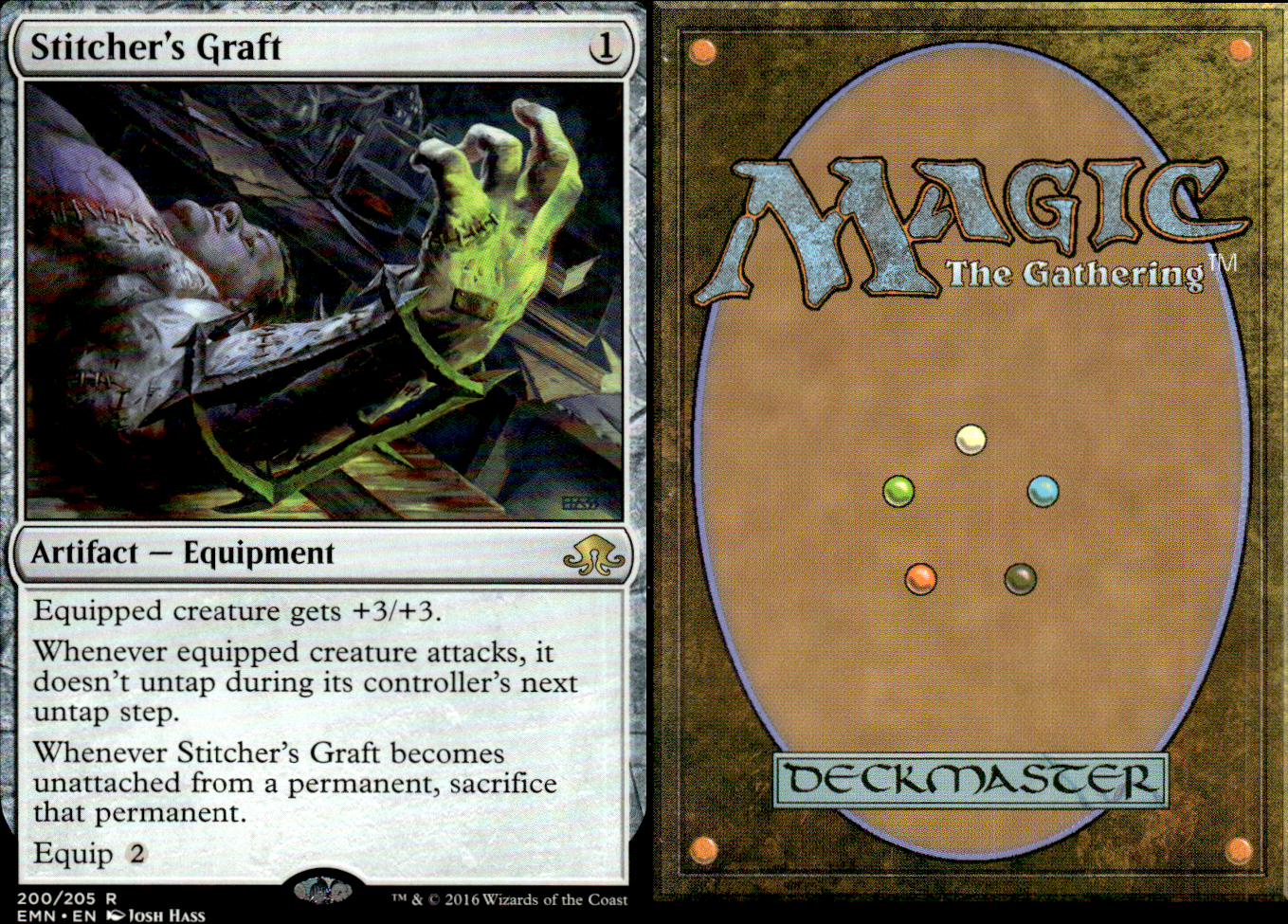 *Stitcher's Graft 2x FOIL EMN MTG Eldritch Moon Rare MINT artifact *Stitcher's Graft 2x FOIL EMN MTG Eldritch Moon Rare MINT artifact