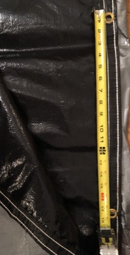 6' x 40' Poly Z Silver Black Tarp 18