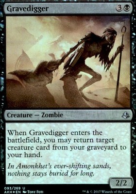 Gravedigger 93 Uncommon Amonkhet Magic: The Gathering Near Mint