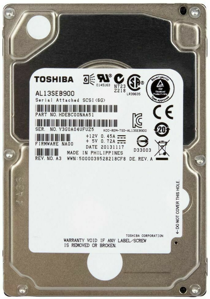 Hard Drive Sun 7066874 H109090SESUN900G 900GB 10K 64MB SAS-2