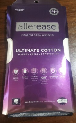 *NEW* AllerEase Ultimate Protection & Comfort Temperature Pillow Protector 
