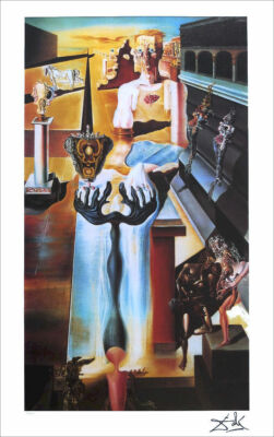 Salvador Dali Gala In LINCOLN VISION Litho Print Facsimile Signed 29-3//4 x 22