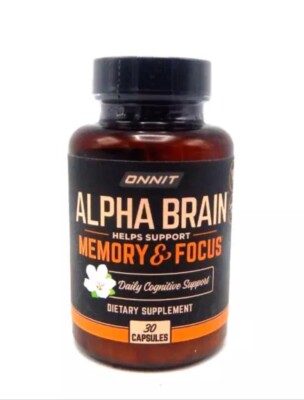 Onnit Alpha Brain Daily Cognitive Support 30 Capsules Memory EXP: 12/2025 NEW