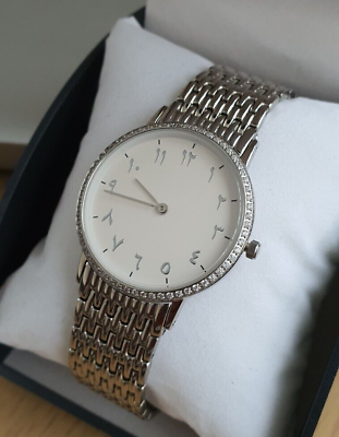 Silver plated watch women's clearance