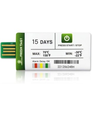 Freshliance 19 pack USB Temperature Data Logger Recorder with PDF and CSV...
