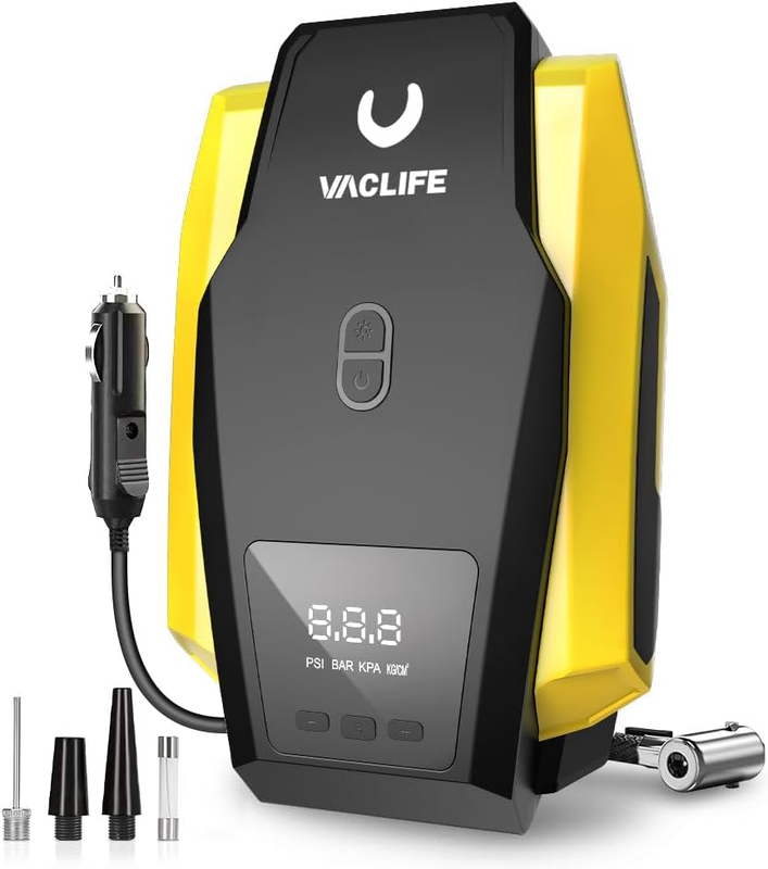 - Air Pump For Car Tires (up To 50 Psi), 12v Dc Tire Pum