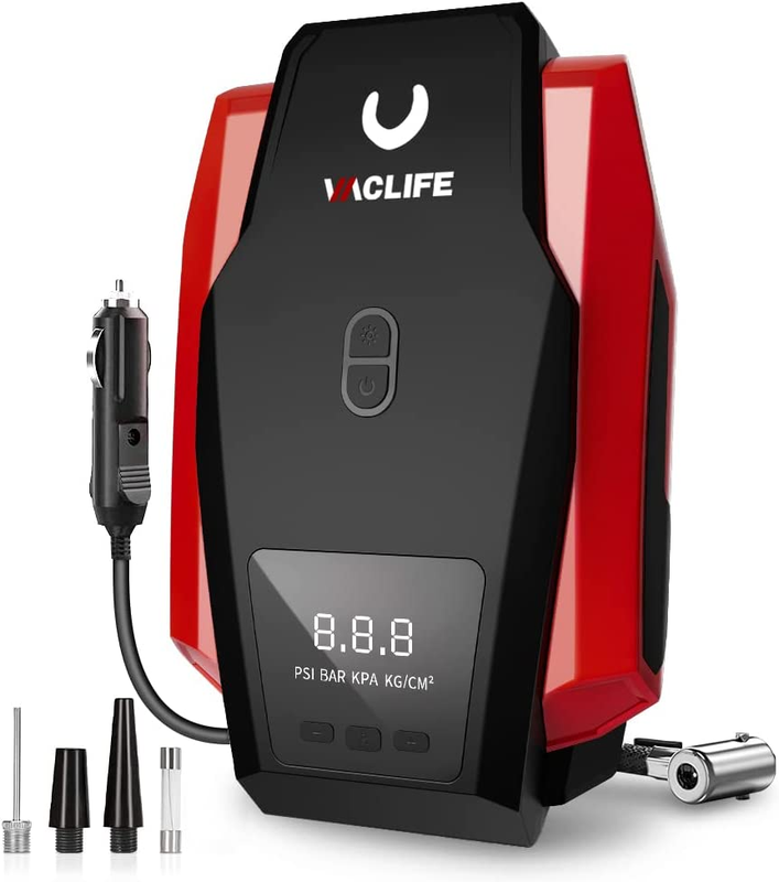 - Air Pump For Car Tires (up To 50 Psi), 1