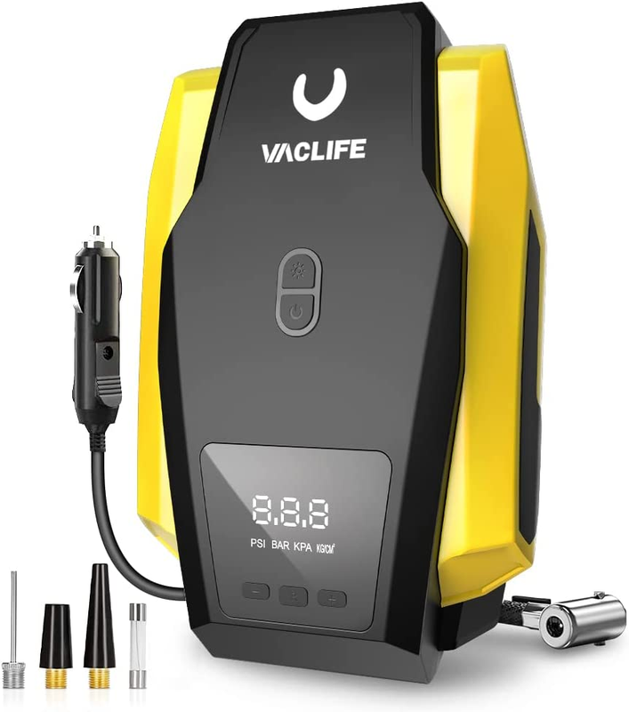 - Air Pump For Car Tires (up To 50 Psi)