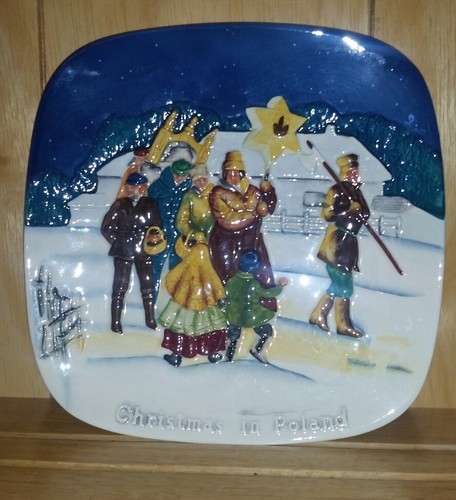 1977 Christmas in Poland John Bestwick Ltd Edition Plate Royal Doulton England