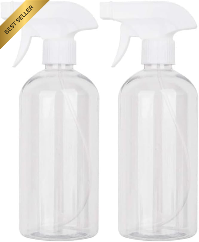 2Pc Plastic Spray Bottles - 200ML Empty Spray Bottles for Cleaning Solutions,Pet
