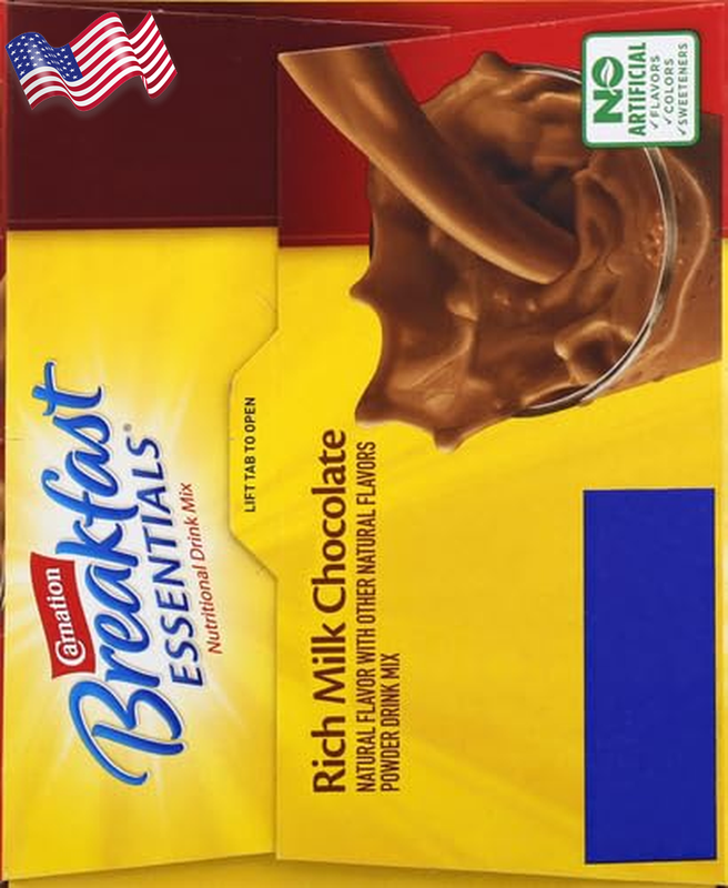 Carnation Breakfast Essentials Powder Drink Rich Milk Mix 1.26 Ounce 22 Pack NEW