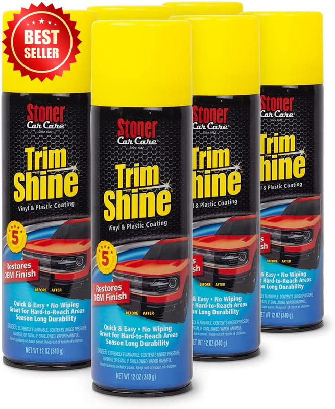 6 PK Trim Shine Vinyl Plastic Protectant Coating UV Interior Exterior US