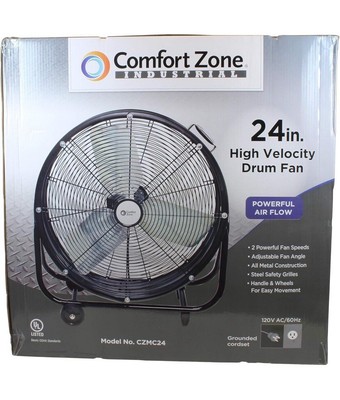 24 Inch Comfort Zone Shop Fan