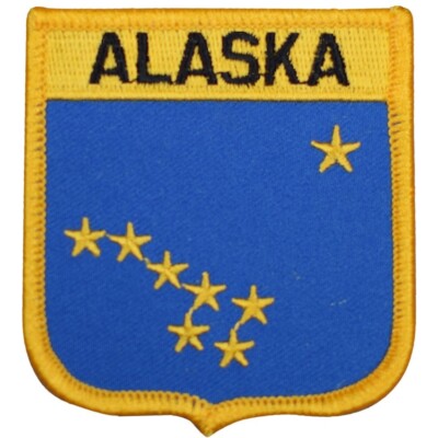 Alaska Patch - Juneau, Anchorage, AK Badge 2.75'' (Iron on)