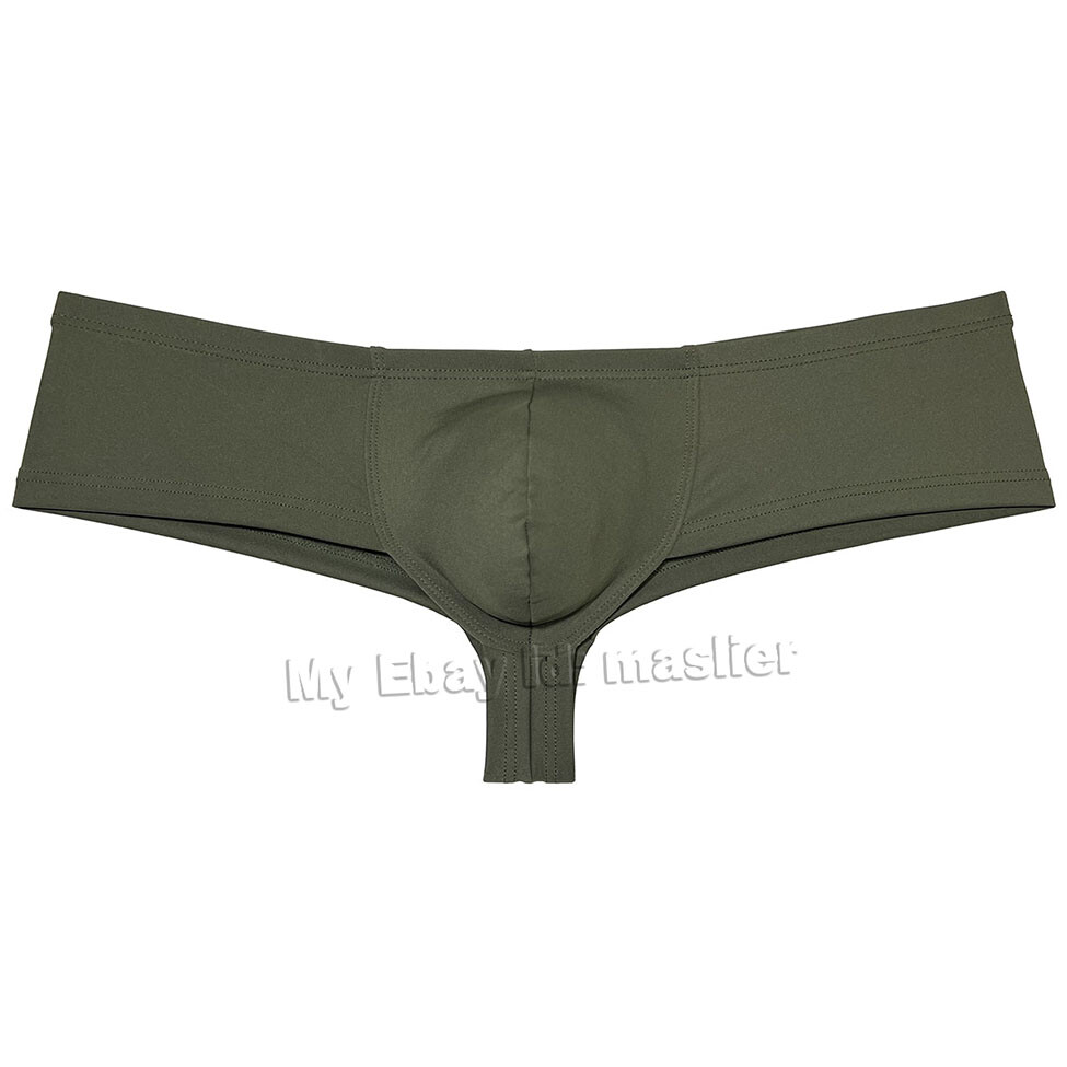Men Skin Feel Cheeky Boxer Brief Underwear Booty Short Half Hip Brazilian Bikini