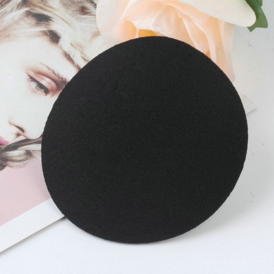 Women Black Color Reusable Invisible Cloth Cover Silicone Nipple Cover Bra Pad