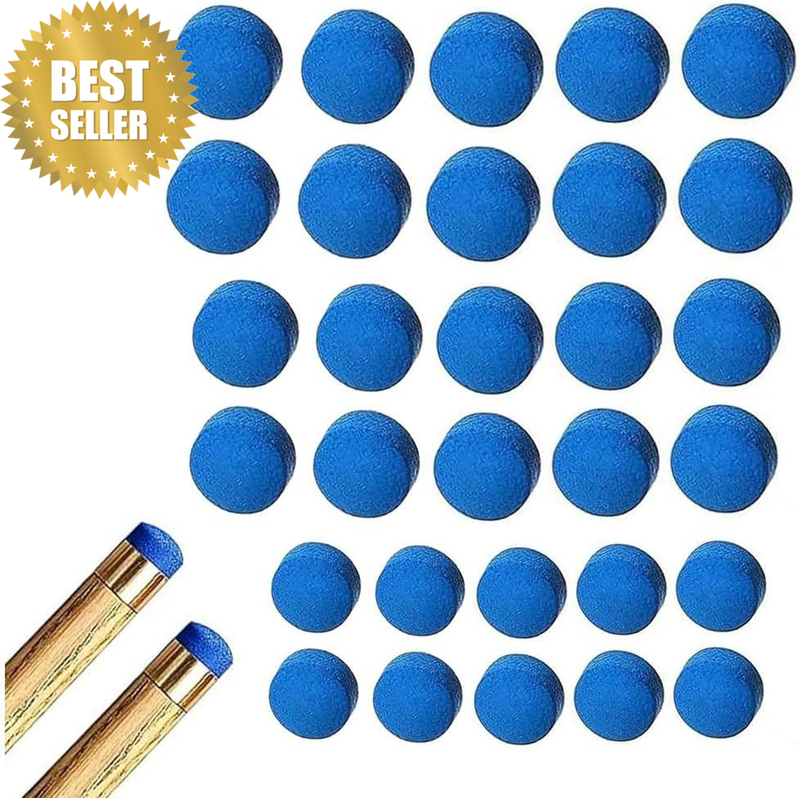 30Pieces Billiard Pool Cue Tips Pool Cue Tips Replacement Kit Pool Stick Tips Bi
