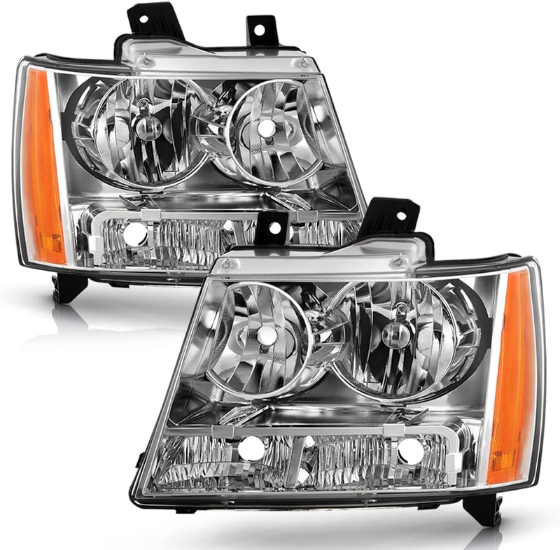 Headlights Driver Passenger Side for 2007-2014 Chevy Avalanche Suburban Tahoe