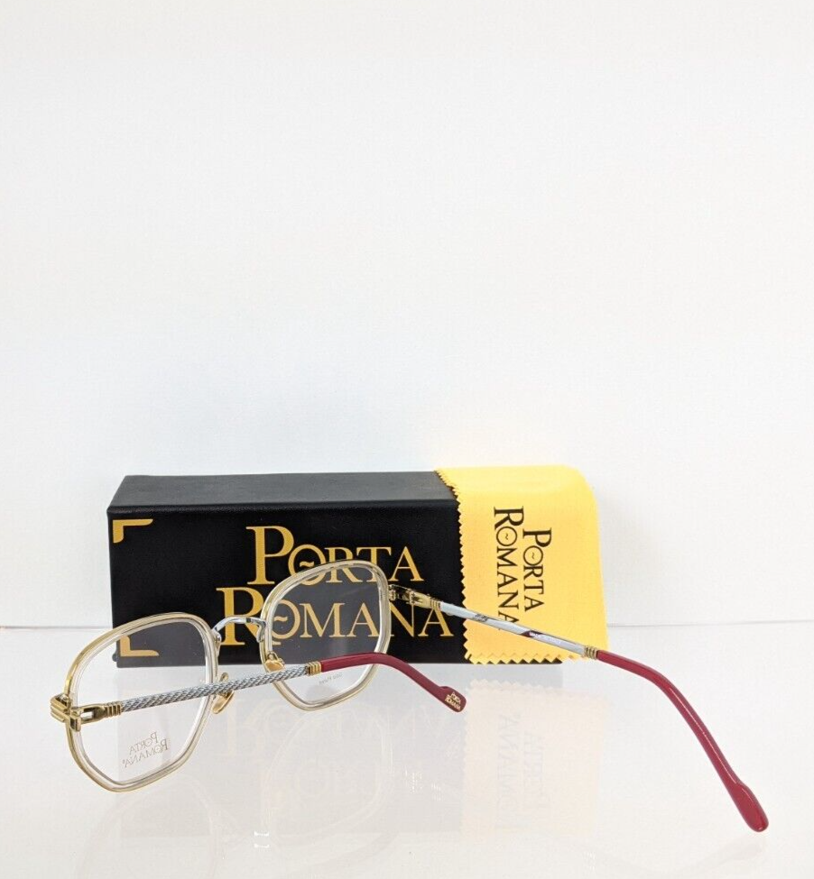 Pre-owned Porta Romana Authentic  Eyeglasses Mod 1262 Col 100 Gold Plated Vintage Frame In Clear