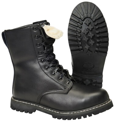 Brandit Botas Militares Botas Hombre Militar Paracaidista Piel Springerstiefel