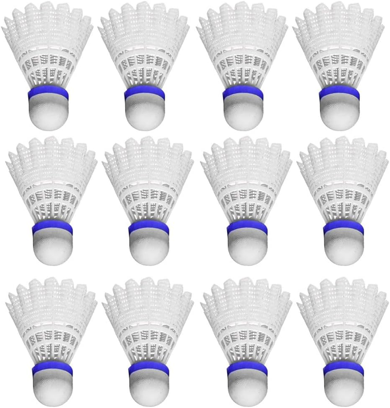 12PCS Badminton Shuttlecocks, Nylon Shuttlecocks with Soft Foam Head, 3.1×2.5In