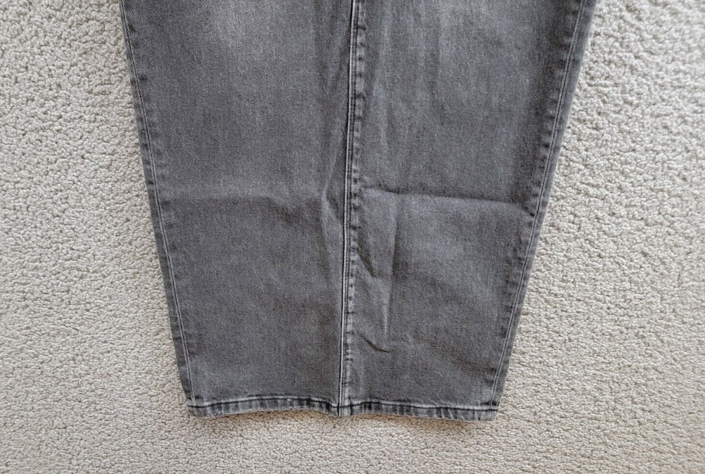 Good American Denim Tube Maxi Skirt Women's 0/25 Black Faded Button Zip Closure - Picture 4 of 16