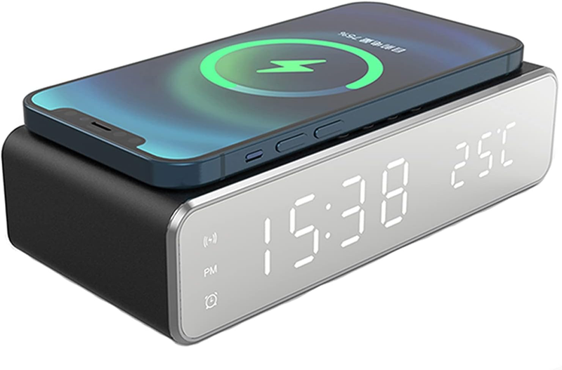 With Wireless Charger, Thermometer And Time, Qi-ce