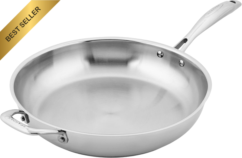 STS Stainless Steel Fry Pan, 32 X 6 Cm, All Cooktops Including Induction, Oven S