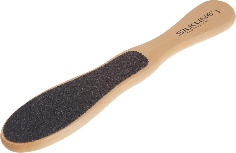 Two-Sided Foot File with Oak Wood Handle, Full Size Single