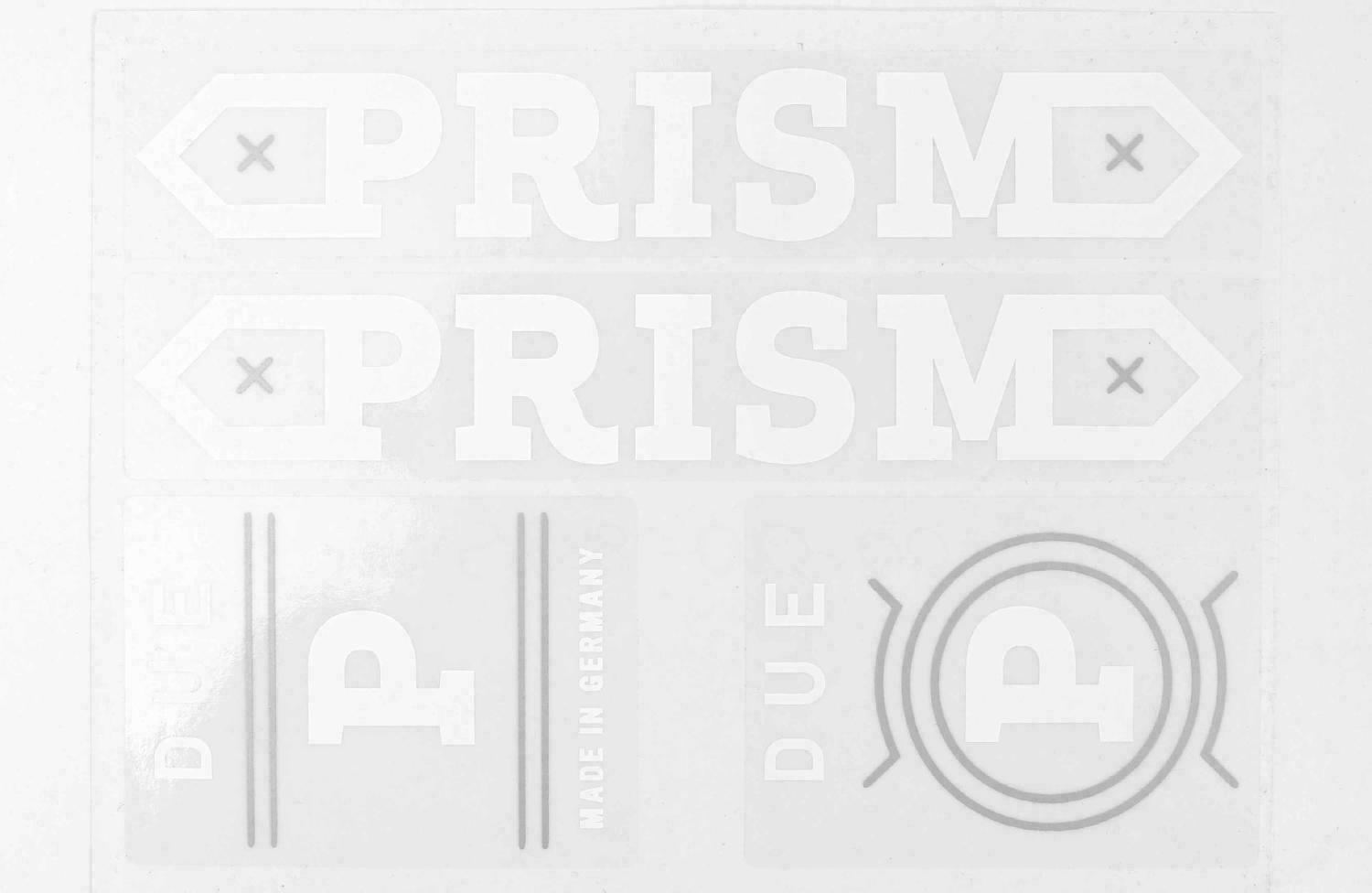 Prism Due Frame Sticker White
