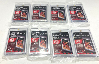 Lot of 8 Ultra PRO-35 Pt One Touch Magnetic Trading Card Holder UV Protection  J