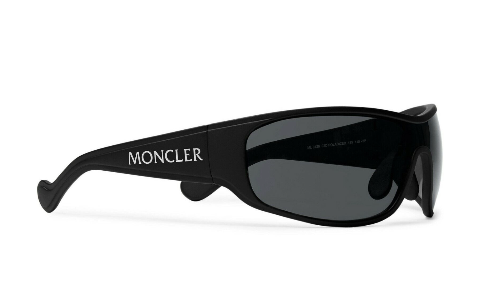 Pre-owned Moncler Eyewear Sunglasses Shield Glasses Ski Mask Visor In Gray