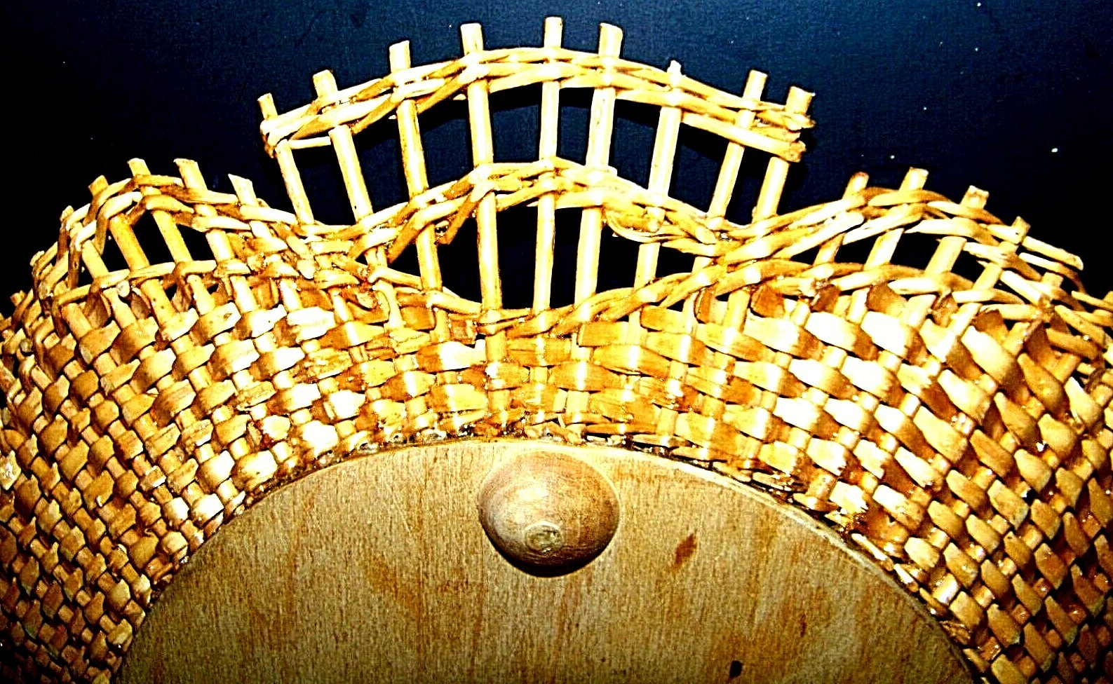 Decorative tray hand woven rattan oval basket for bread fruit silverware napkins