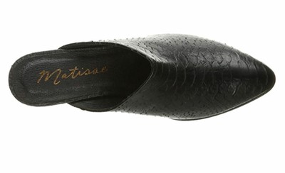Matisse Women's Clover Black Leather Mule Shoes