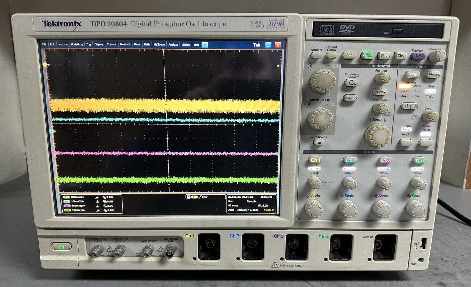 電気計測器 Tektronix DPO 3014 digital oscilloscope No.3 電気計測器 Tektronix DPO 3014 digital oscilloscope No.3