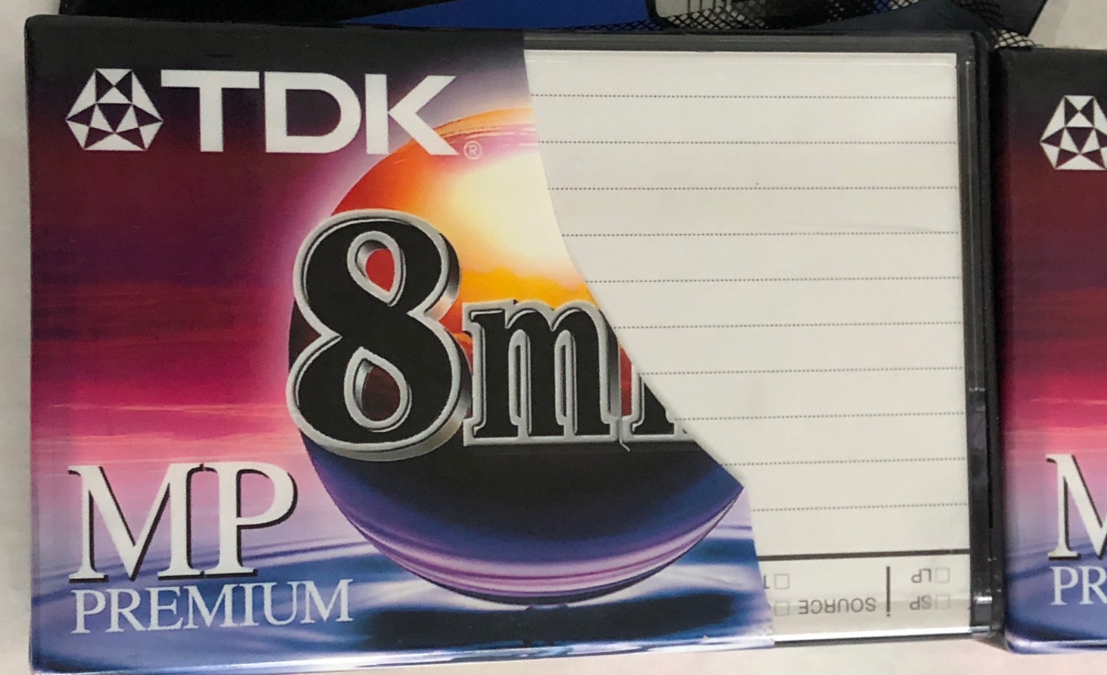 TDK 8 mm Precision Camcorder Tapes MP Premium 2 Pack HG Ultimate LP 4h SP 2h