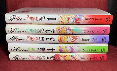Alice in Murderland, Vols. 1 2 3 4 5, by Kaori Yuki English Manga Set Hardcover
