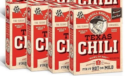 Carroll Shelby Chili Texas Kit 3.65 OZ (Pack of 4)